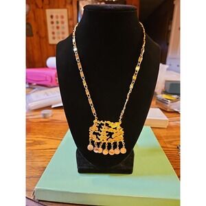 Vintage Asian Style Necklace /‎ 9" (387)